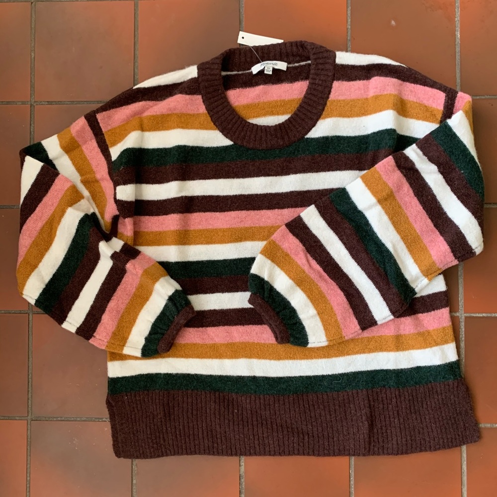Striped Madewell sweater NWT